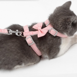 Adjust the anti-nordic wind out of the two-color ribbon cat traction