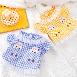 Spring and summer pet clothes lace fly sleeves