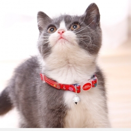 Printed cartoon pet neck collar 10cm cat collar little monster cat collar
