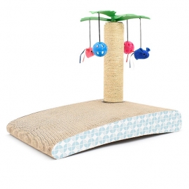 New creative catclaw board bell ball catmint coconut island catclaw board