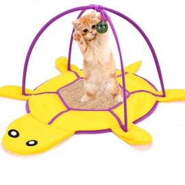 Sisal pad pet claw cat scratch board retractable bell ball