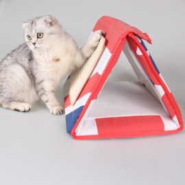 Triangular folding cat nest cat mat sisal claw grinding