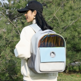 Portable capsule pet backpack shoulder to carry