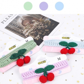 Cherry hand-woven pet collar creative cat collar small dog neck cover