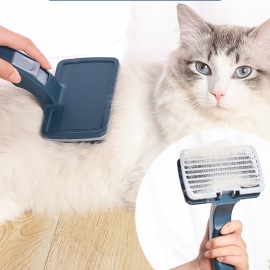 Automatic hair-removing pet comb home wind manual plastic hair-removing comb