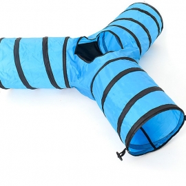 Ring paper three way folding cat nest roll puzzle pet dragon