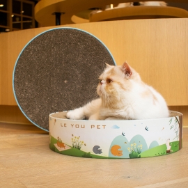 Bowl-shaped claw grinder corrugated cat nest can not drop scraps cat scratching board