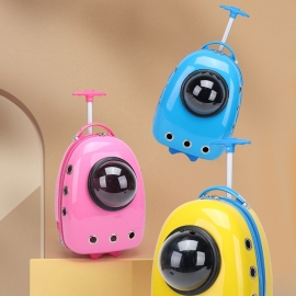 Pet bag cat bag with pull rod