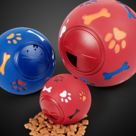 Creamy rubber pet toy bite - resistant puzzle creamy rubber rotary leaky bal