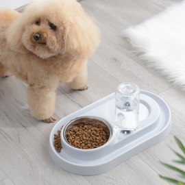 The non-wet mouth design reduces spillage outside the stainless steel dog bowl