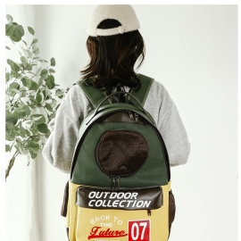 Canvas pet bag cat bag dog bag backpack