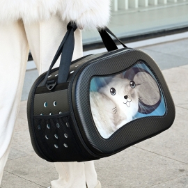 Portable cat bag pet cat bag dog hand bag cross arm