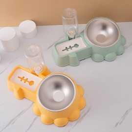 Stainless steel anti-knock over automatic drinking basin