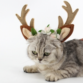 Christmas cat hat headband