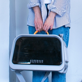 New cat bag single shoulder diagonal cat cage multi-function bag