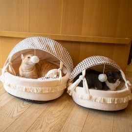 High appearance level four seasons universal cat bed semi-enclosed cat nest