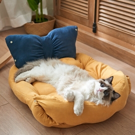 Season warm pet bed house sleeping land cage villa dog kennel