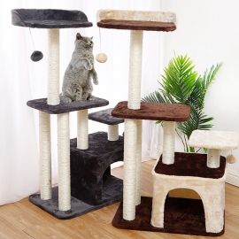 Cat chirping bell teasing cat toy box hollow footprint feathered tumbler