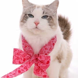 Pet ice towel floral pet cooling bib pet collar collar collar