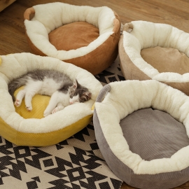 The cat nest is universal in four seasons warm in winter and can be removed and washed
