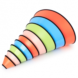 Candy-colored elizabeth ring abs matte velcro ring on both sides for pet protection
