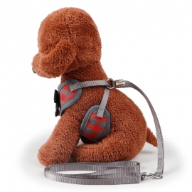 Classic plaid bow with bell back