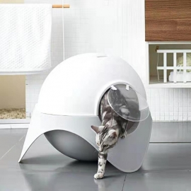 Creative space capsule cat litter box