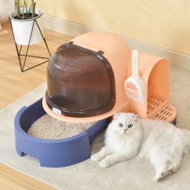 Tunnel cat litter box large fully enclosed kitten adult universal