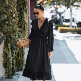 Independent research and development design european and american fashion womens clothing independent station aliexpress temperament commuter dress spring new