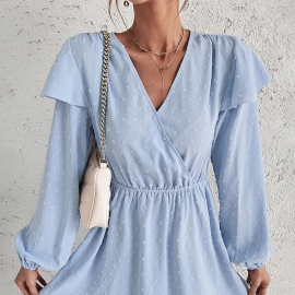 Independent research and design european and american fashion womens dresses amazon spring and summer long-sleeved sexy temperament skirts