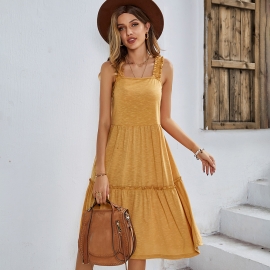 Independent research and development design american independent station amazon big swing dress summer new suspender skirt casual women