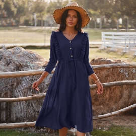 Independently designed original womens new products amazon independent station casual holiday dress long skirt