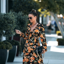 Independent research and development of amazon europe and the united states station printing dress can be worn in four seasons + soft and comfortable + leisure vacation